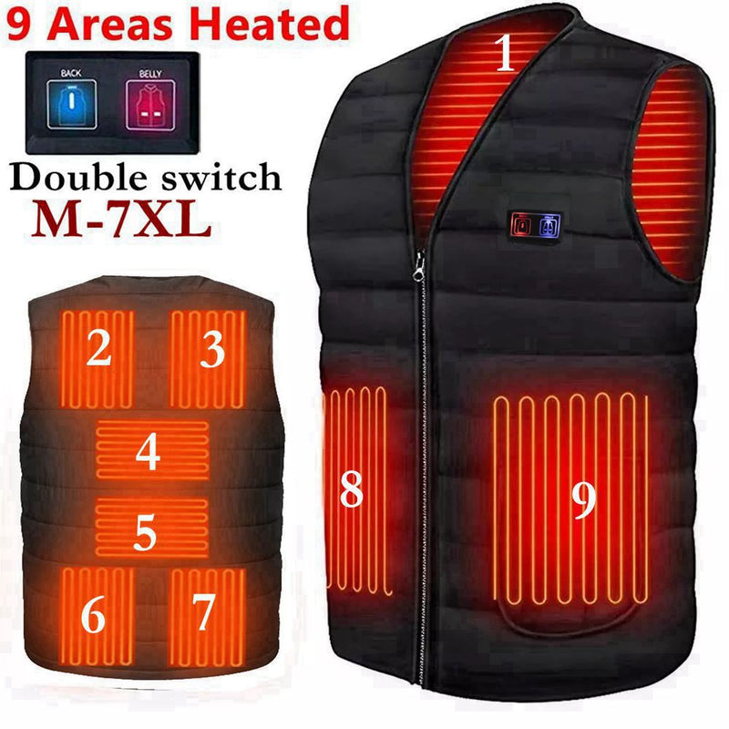 USB Power Heated Vest. Perfect vest to keep you warm in cold winter settings. 