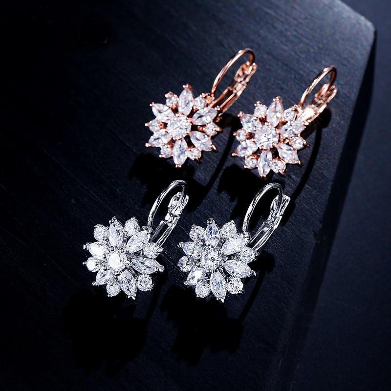 Clear Crystal Zirconia Earrings