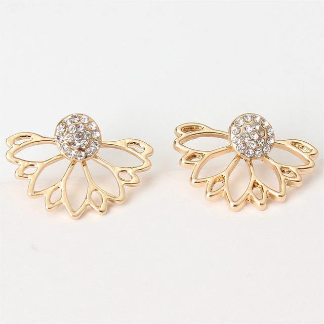 Lotus Crystal Earrings