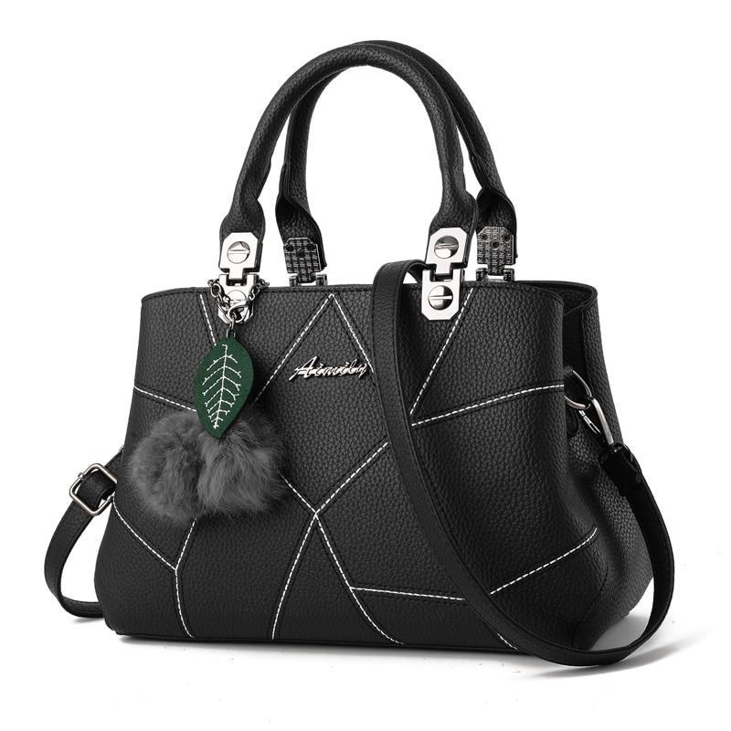 Sequined Geometric Plush Ball Handbag