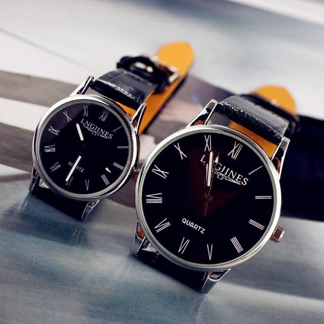 Full Genuine Leather Couple Watch