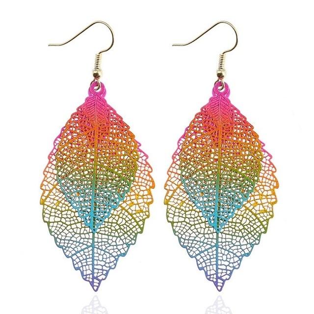 Bohemian Leaf Dangle Earrings